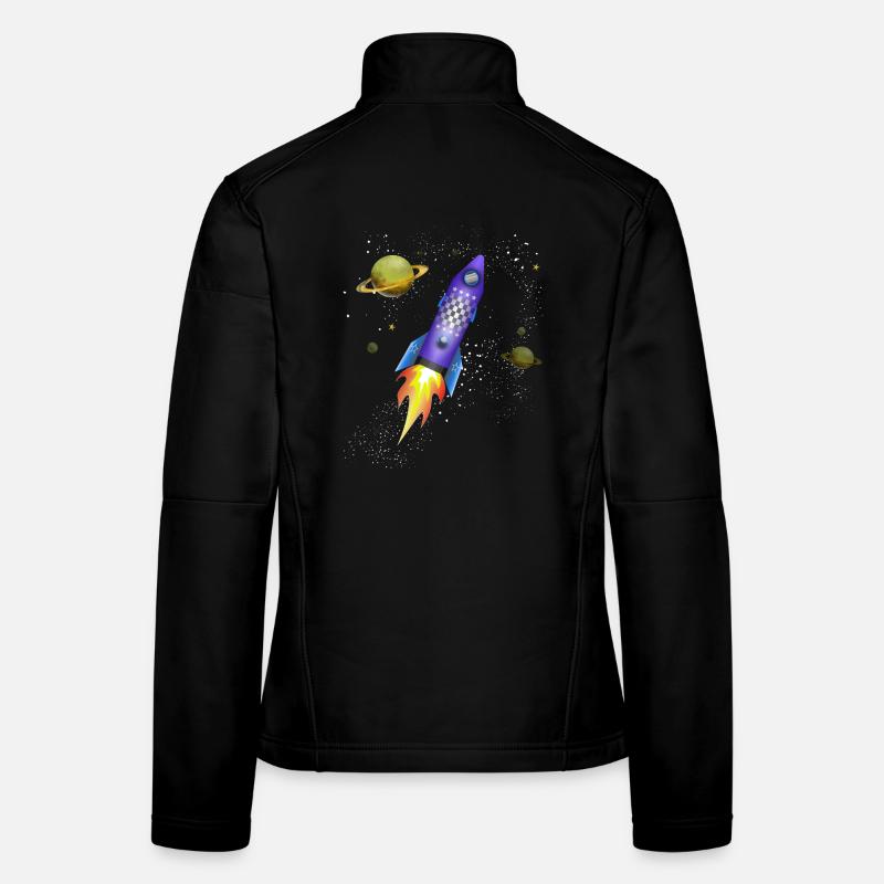 Fusée dans l'espace Veste en tissu softshell Femme