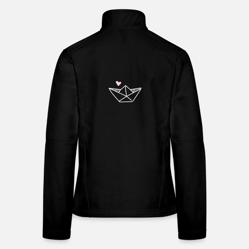 Origami sailing boat Women's Softshell Jacket