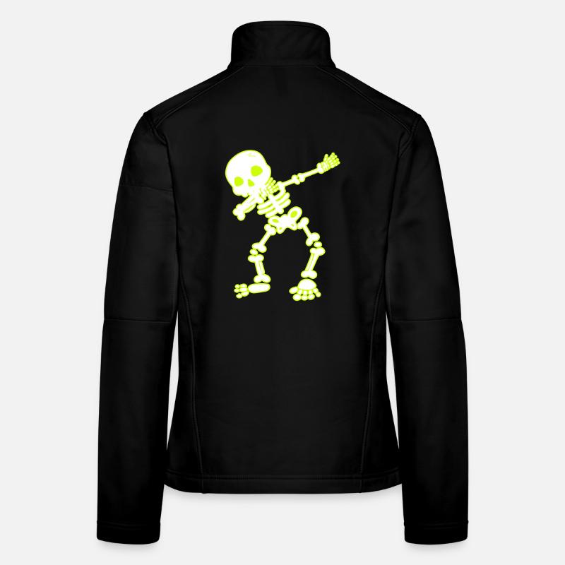 Halloween Dab Dance Skelett I Dabbender Geist Frauen Softshelljacke
