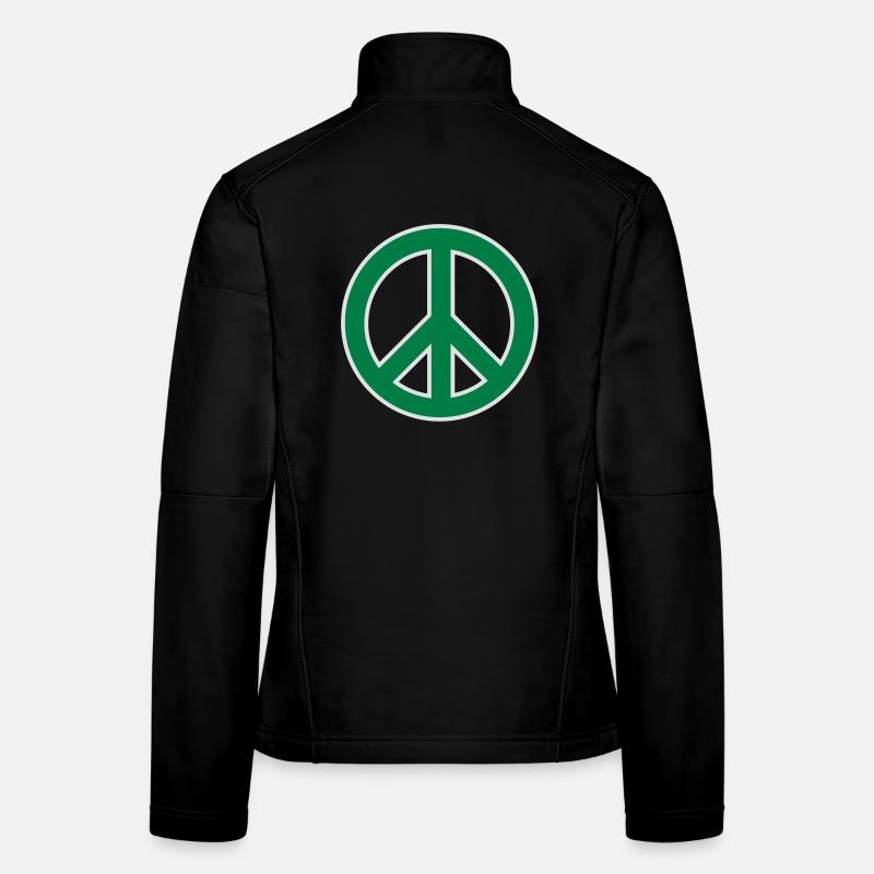 Symbole de paix Veste en tissu softshell Femme