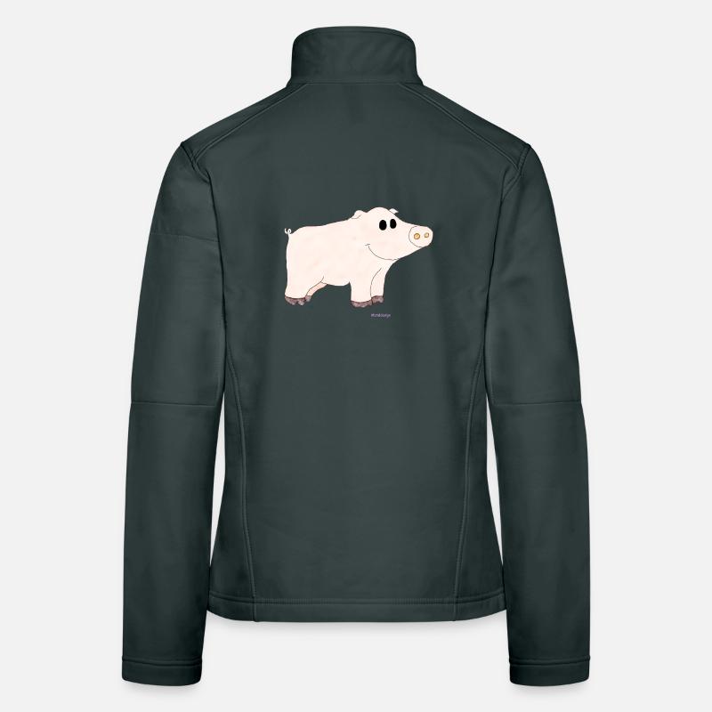 Cochon / Cochon Veste en tissu softshell Femme