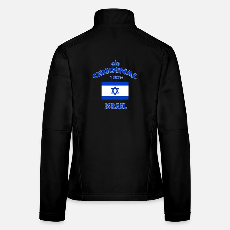 Israël 100 % drapeau original de Jérusalem Veste en tissu softshell Femme