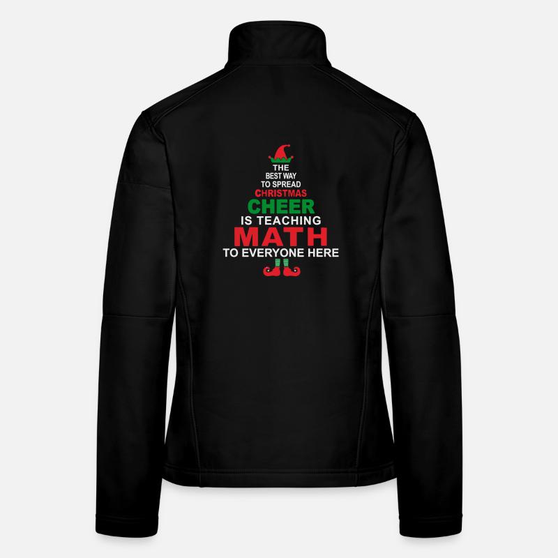 Chemise de Noël pour professeur de maths Veste en tissu softshell Femme