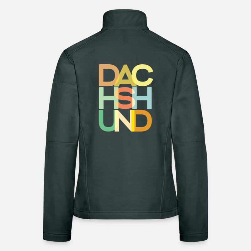 Dackelhund Hund Bunt Frauen Softshelljacke