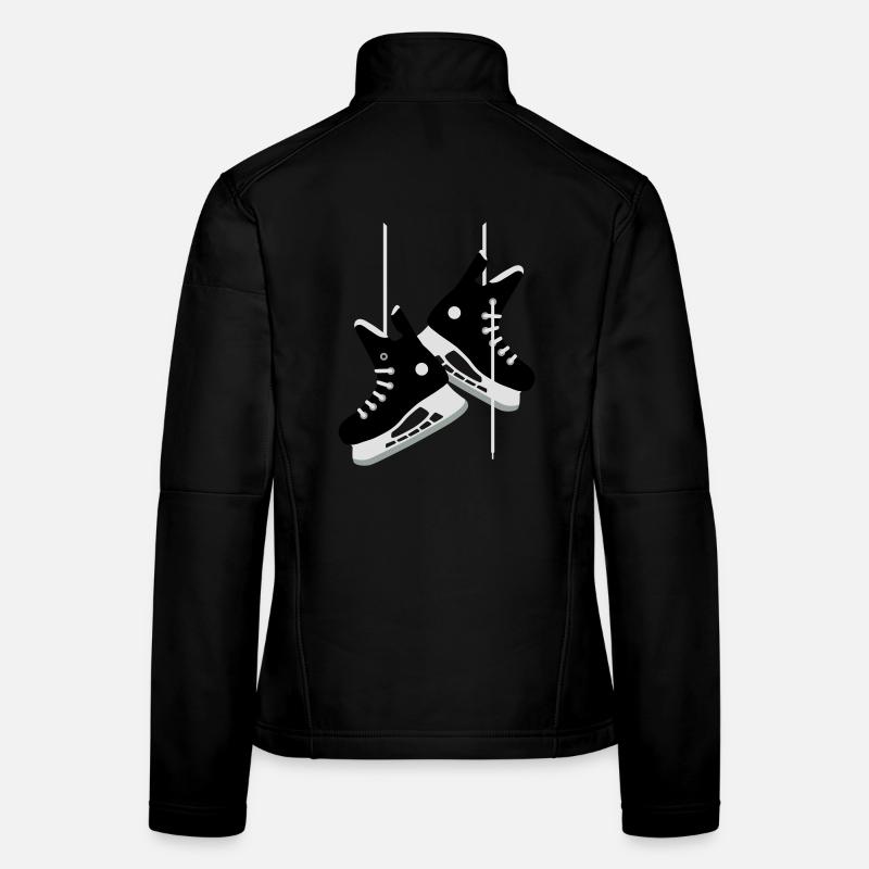 Eishockey-Schlittschuhe - Frauen Softshelljacke - Schwarz