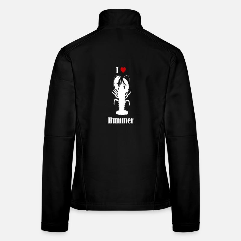 J'adore le homard Veste en tissu softshell Femme