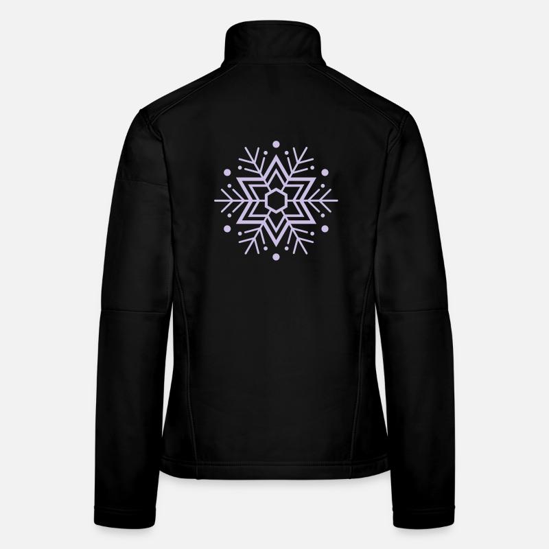 flocon de neige Veste en tissu softshell Femme