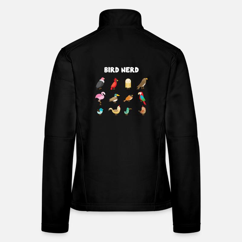Nerd des oiseaux Veste en tissu softshell Femme