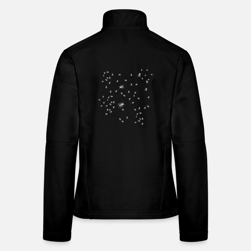 Mouches Veste en tissu softshell Femme
