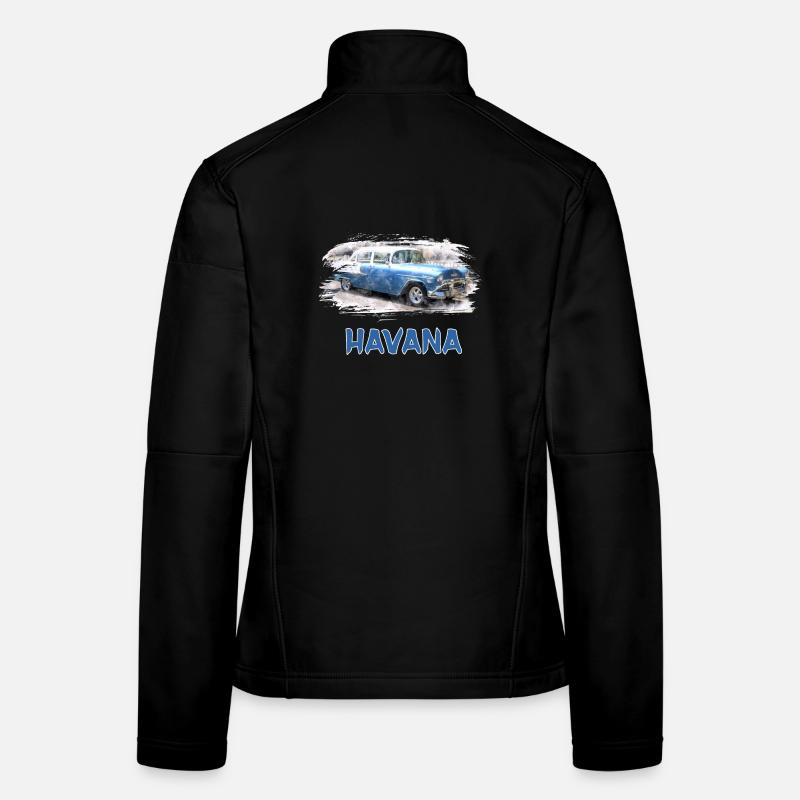 Havanna Oldtimer / Geschenk Karibik Havana Kuba Frauen Softshelljacke