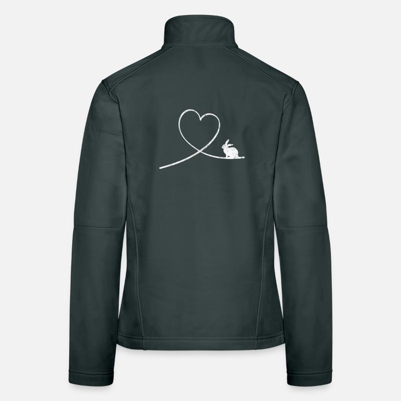 Lapin lapin lapin cadeau Veste en tissu softshell Femme