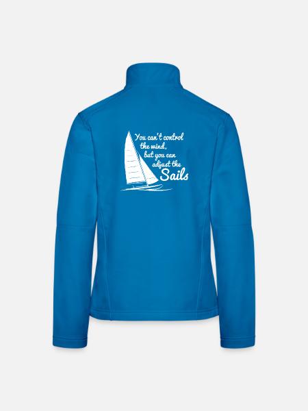 Voile T-shirts - Veste en tissu softshell Femme - noir - Dos