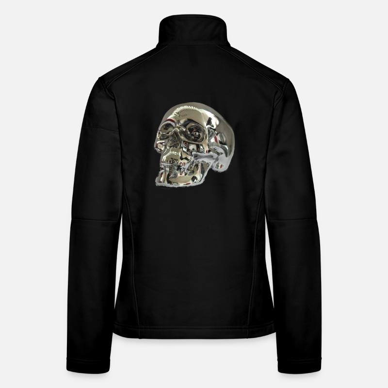 Silber Skull Frauen Softshelljacke