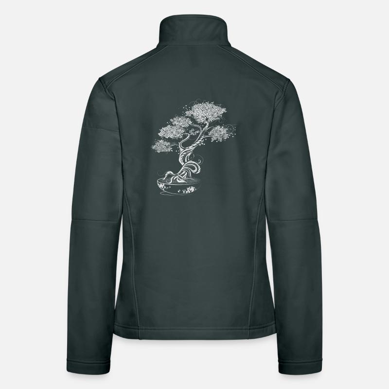Bonsai Baum Frauen Softshelljacke