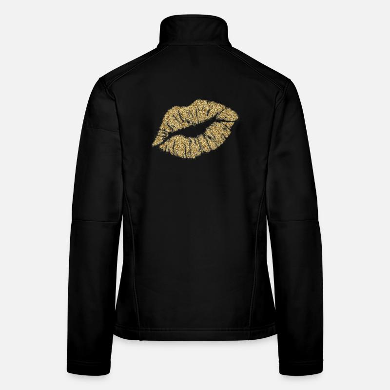 Baiser en or Veste en tissu softshell Femme