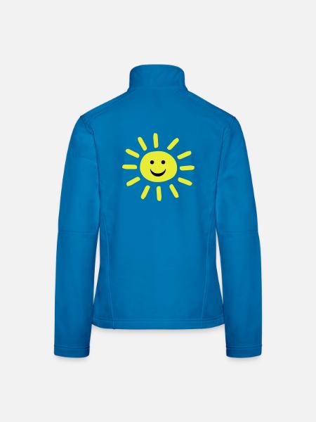 Smiley Summer Sun - Veste en tissu softshell Femme - noir - Dos