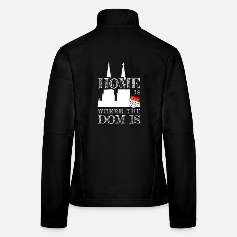 Cologne Home est là où le Dom est Cologne Carnaval Cologne Veste en tissu softshell Femme