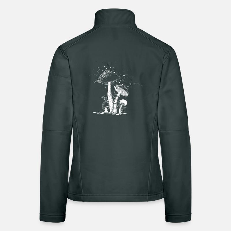 vier Pilze Frauen Softshelljacke