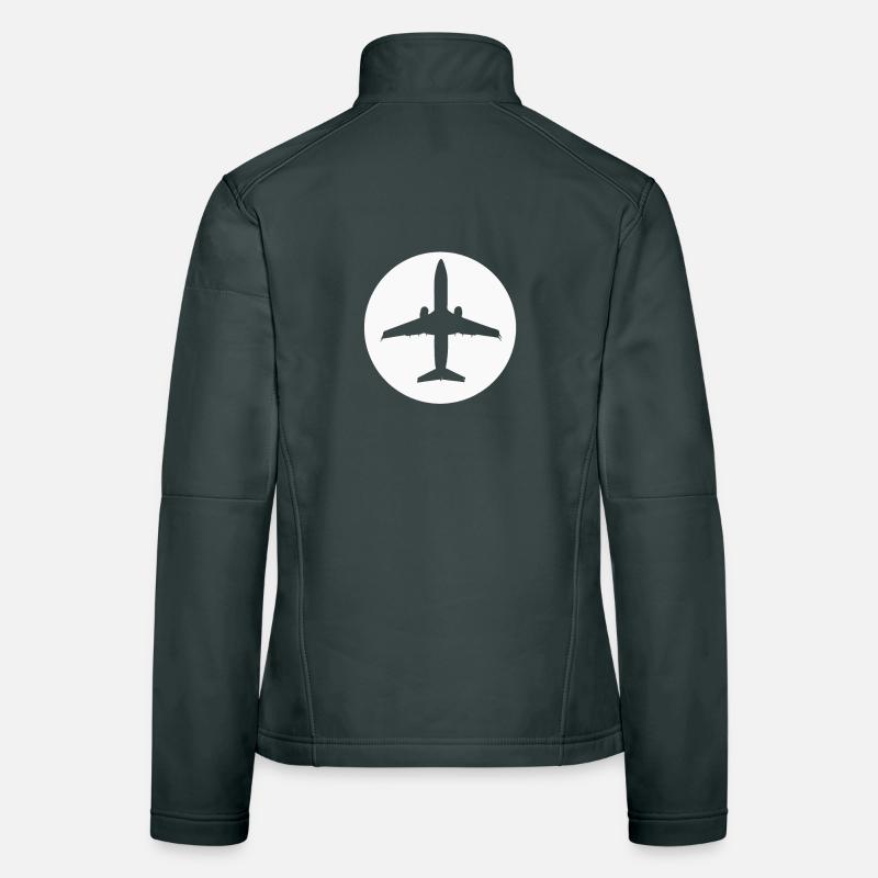 Pilot Flugzeug Airplane Geschenk Frauen Softshelljacke