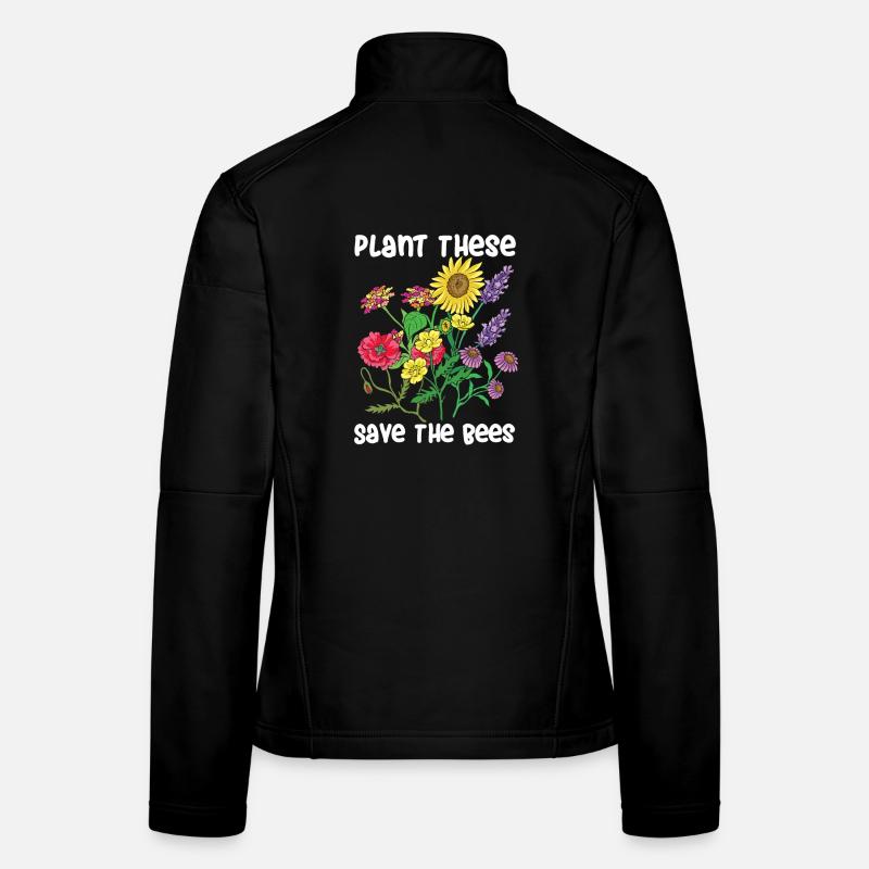 Bienen Bienen Wiese Blumenwiese Frauen Softshelljacke