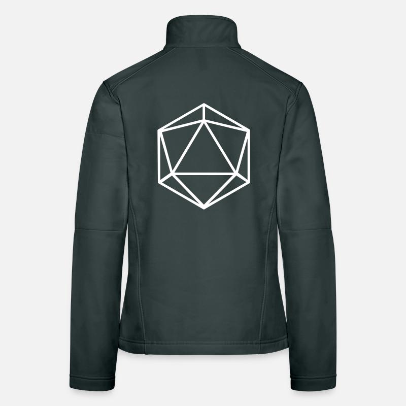 D20 D20 Dice Abstract Women's Softshell Jacket
