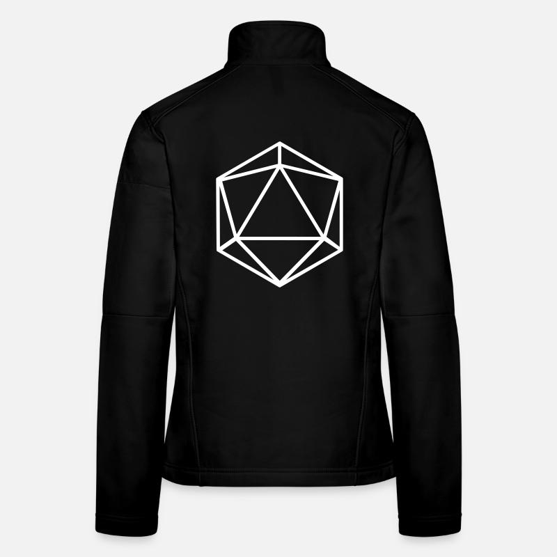 D20 D20 Dice Abstract Women's Softshell Jacket
