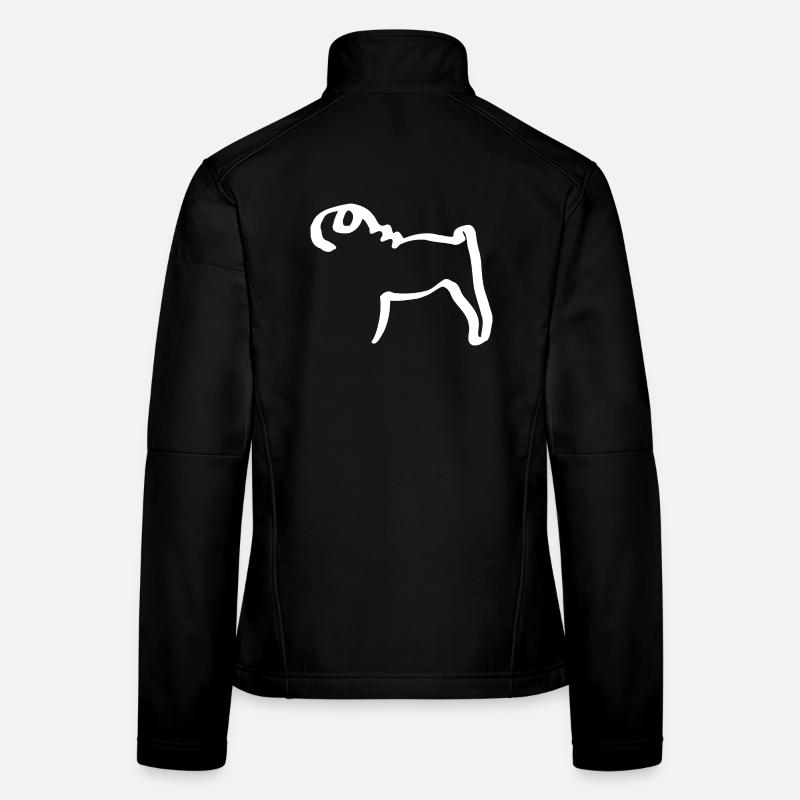 Lignes mops Veste en tissu softshell Femme