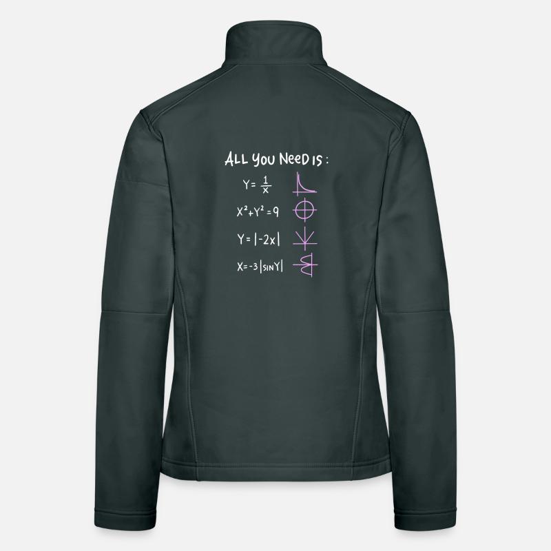 All You Need is Math Graphics Women's Softshell Jacket