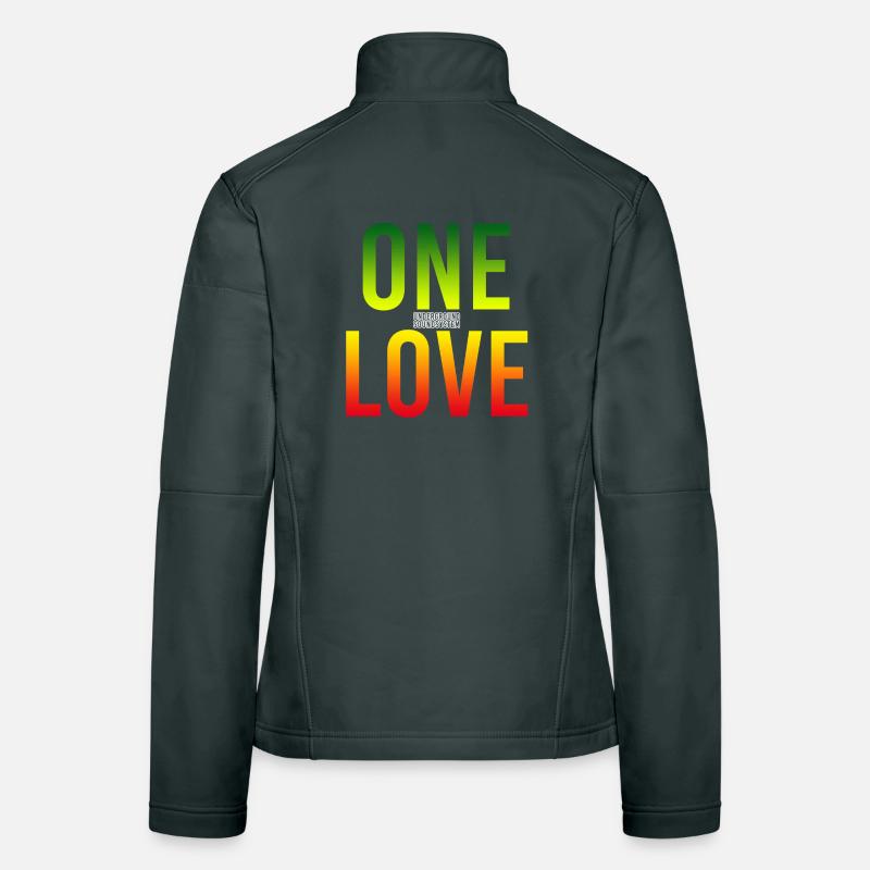 One Love Gradient: Einheit in Farbe Frauen Softshelljacke