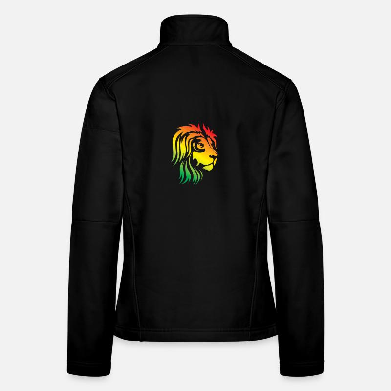 Rainbow Lion Head Women's Softshell Jacket