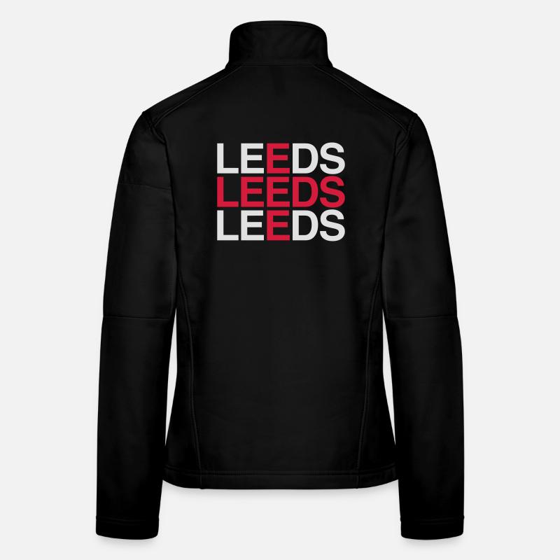 Drapeau de l’Union Jack de l’Angleterre de LEEDS Veste en tissu softshell Femme