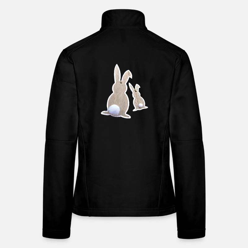 Osterhasen von Hinten Frauen Softshelljacke