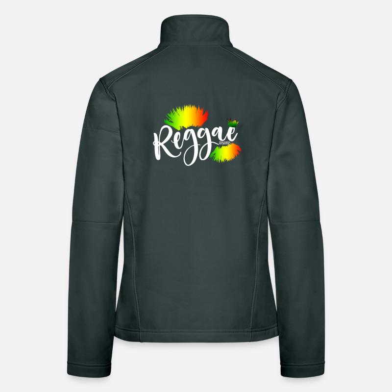 Reggae Rainbow Splash Women's Softshell Jacket