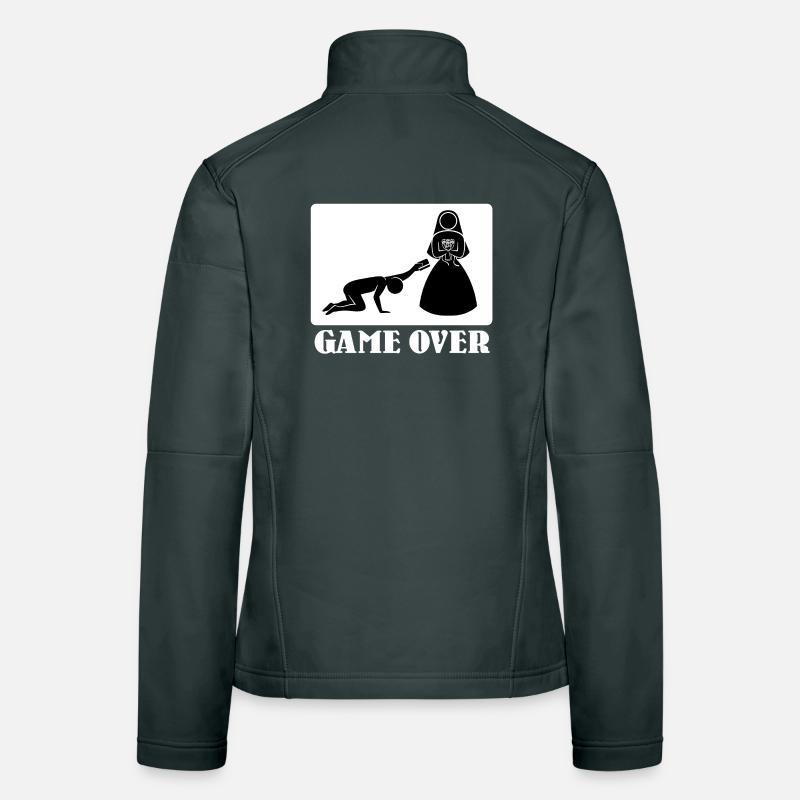 Game Over Wedding Statement - JGA Polterer drôle Veste en tissu softshell Femme
