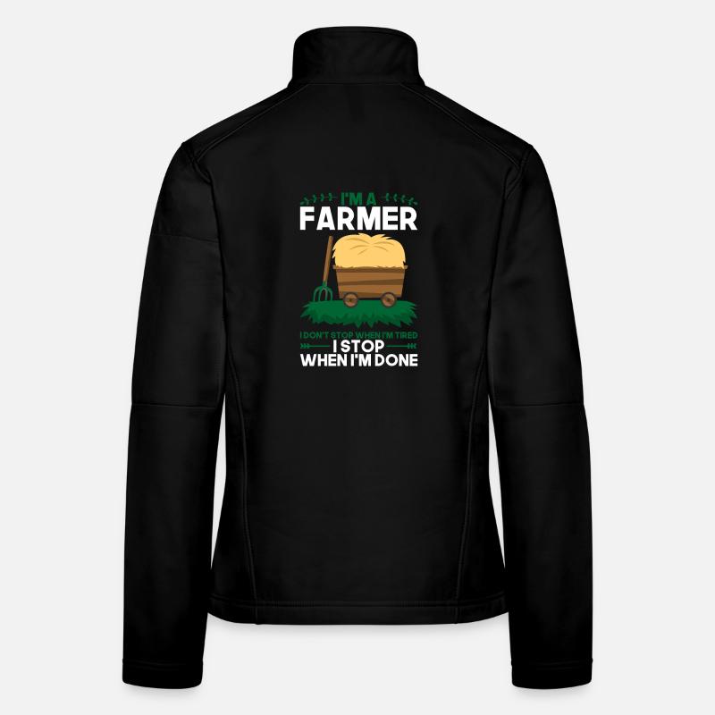 Farmer Landwirtschaft Geschenk Frauen Softshelljacke