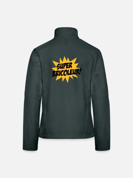 Super Bricoleur ! - Veste en tissu softshell Femme - noir - Dos