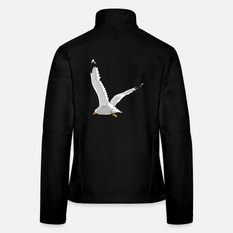 Mouette en vol Veste en tissu softshell Femme