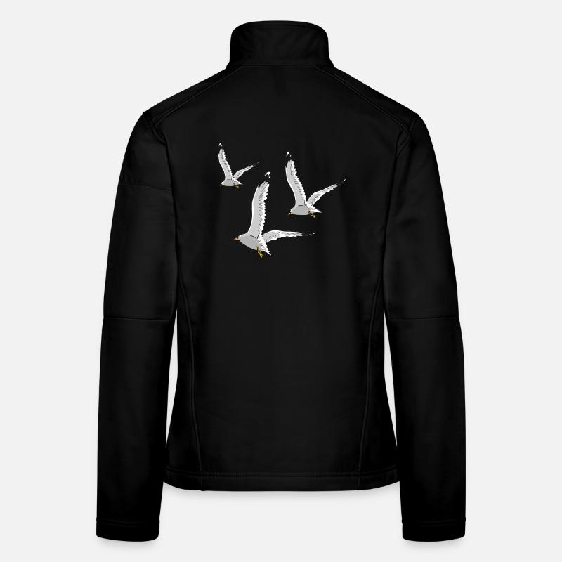 moewe vogel strand urlaub Frauen Softshelljacke