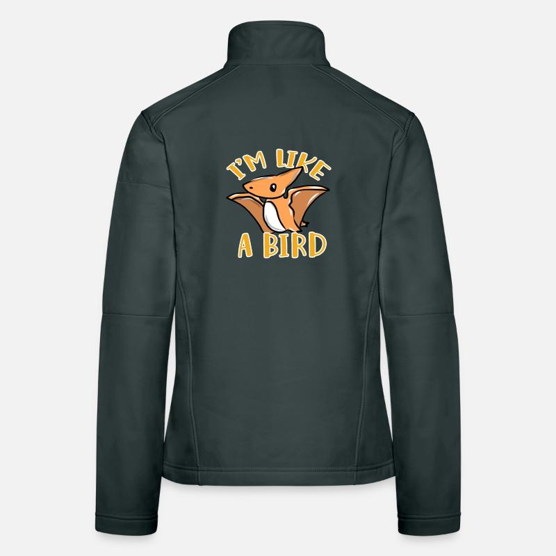 Dinosaurier Vogel Frauen Softshelljacke