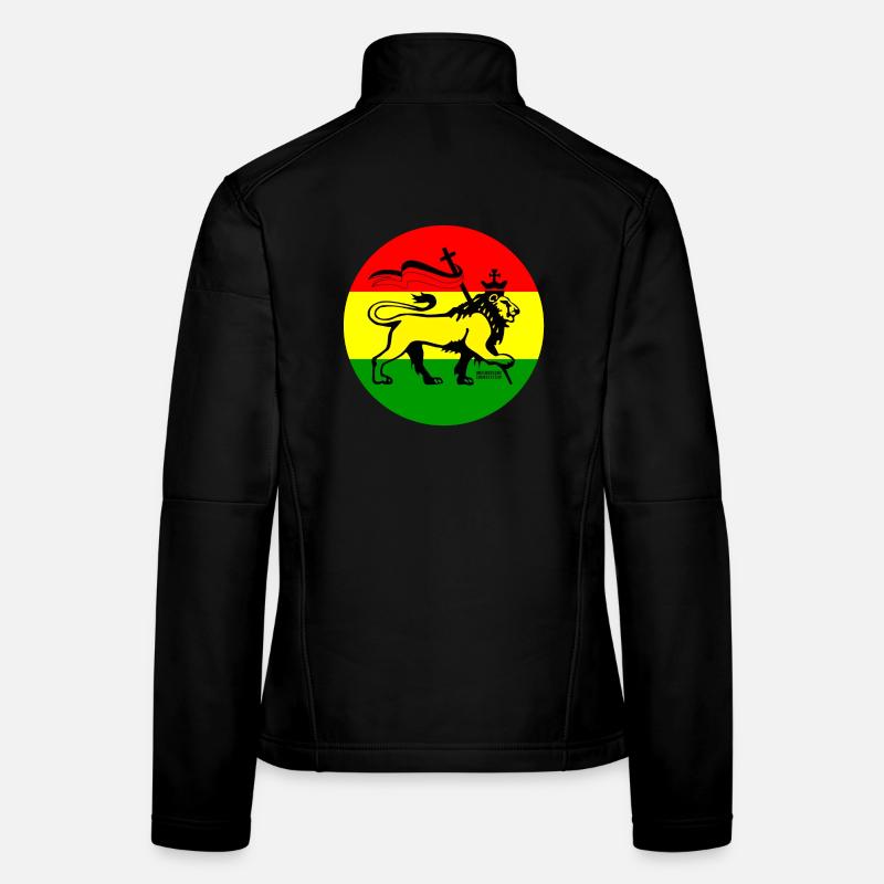 Lion de Juda dans le style rastafari Veste en tissu softshell Femme