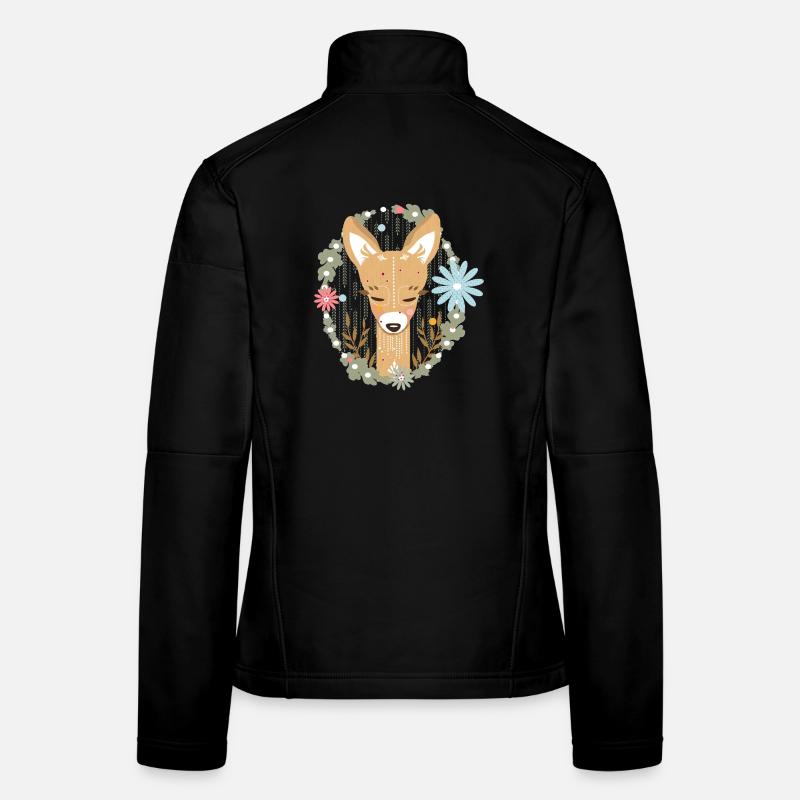 A deer in the forest Women's Softshell Jacket