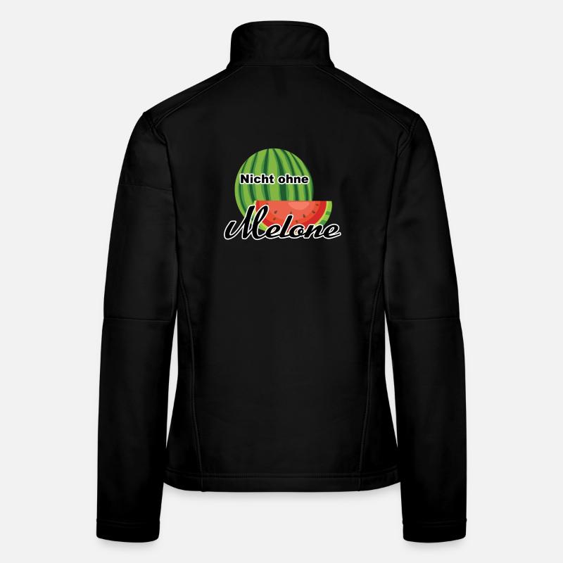 Melone Wassermelone Somme - Frauen Softshelljacke - Schwarz