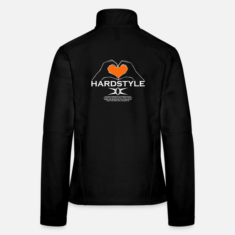Hardstyle = My Style - Besitzer eines orangefarbenen Herzens Frauen Softshelljacke