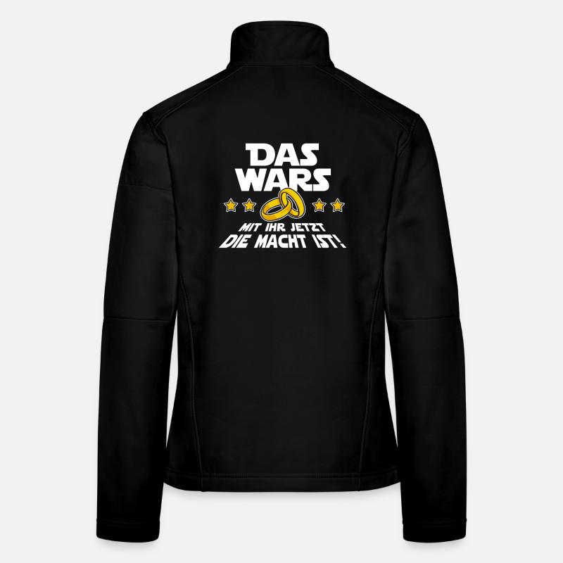 Das Wars Lustig Spruch Hochzeit Junggeselle JGA - Frauen Softshelljacke - Schwarz