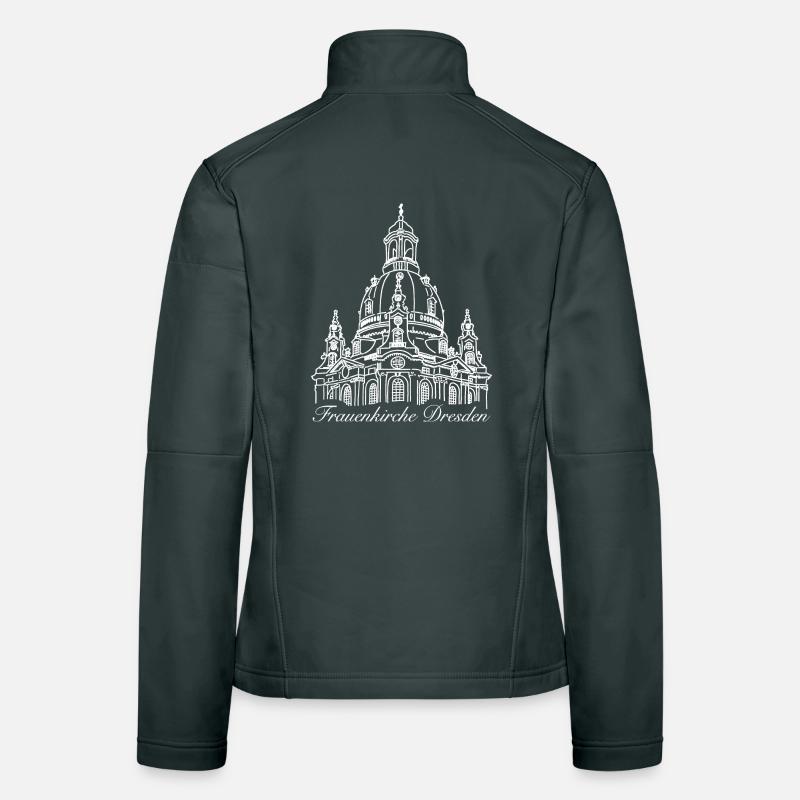 Frauenkirche Dresden Drawing Women's Softshell Jacket