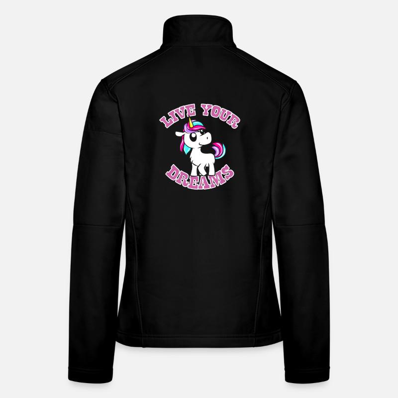 licorne Veste en tissu softshell Femme