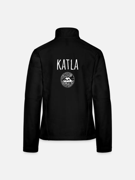 Katla Souvenir Volcano - Women's Softshell Jacket - black - Back