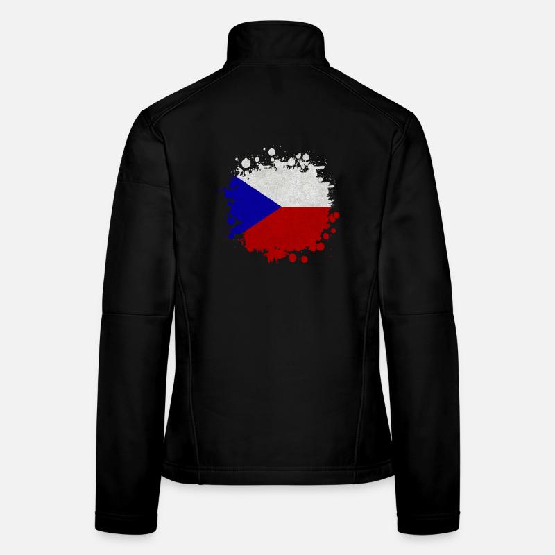 Tchéquie / Cadeau de Prague drapeau Veste en tissu softshell Femme
