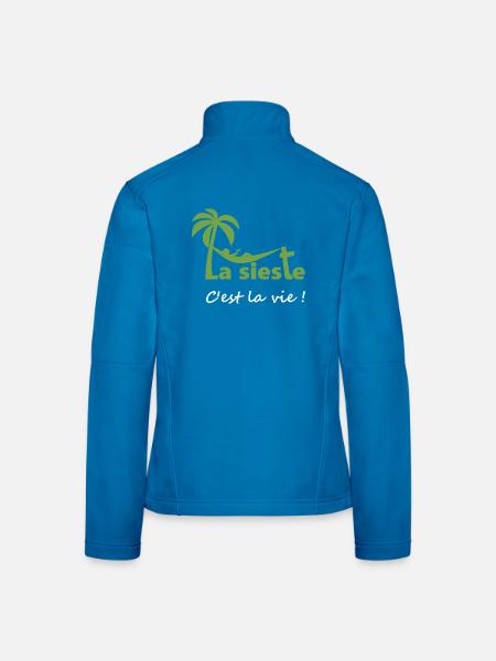 La sieste - Veste en tissu softshell Femme - noir - Dos