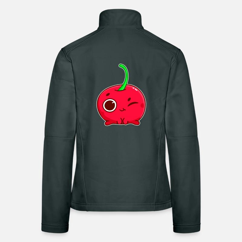 Süße Kirsche Frauen Softshelljacke